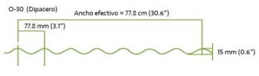 lamina-acanalada-o30 lamina ondulada o30